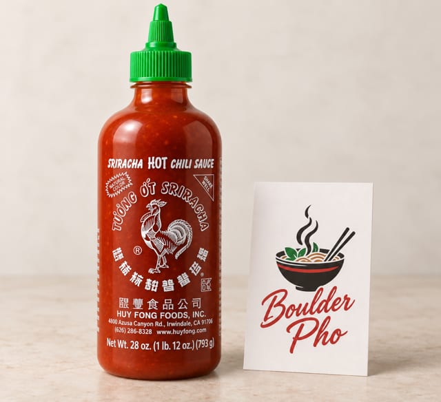 Sriracha Bottle.