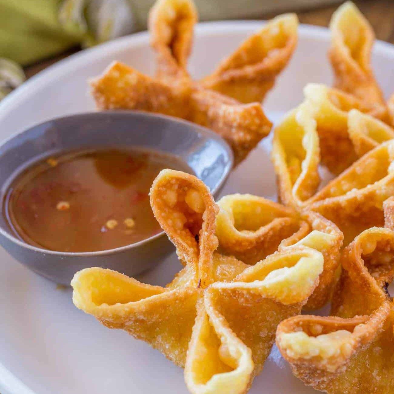 CRAB CHEESE WONTON TRAY.