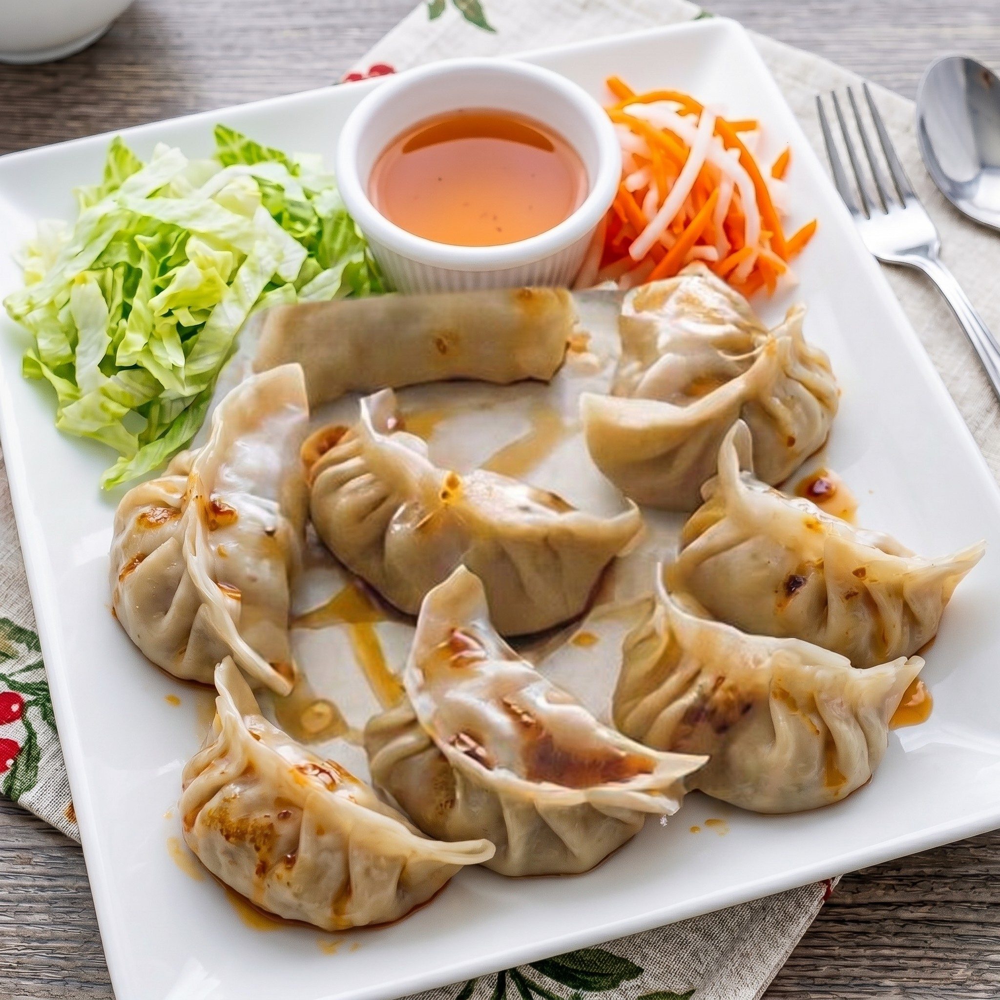 Steamed Dumplings.