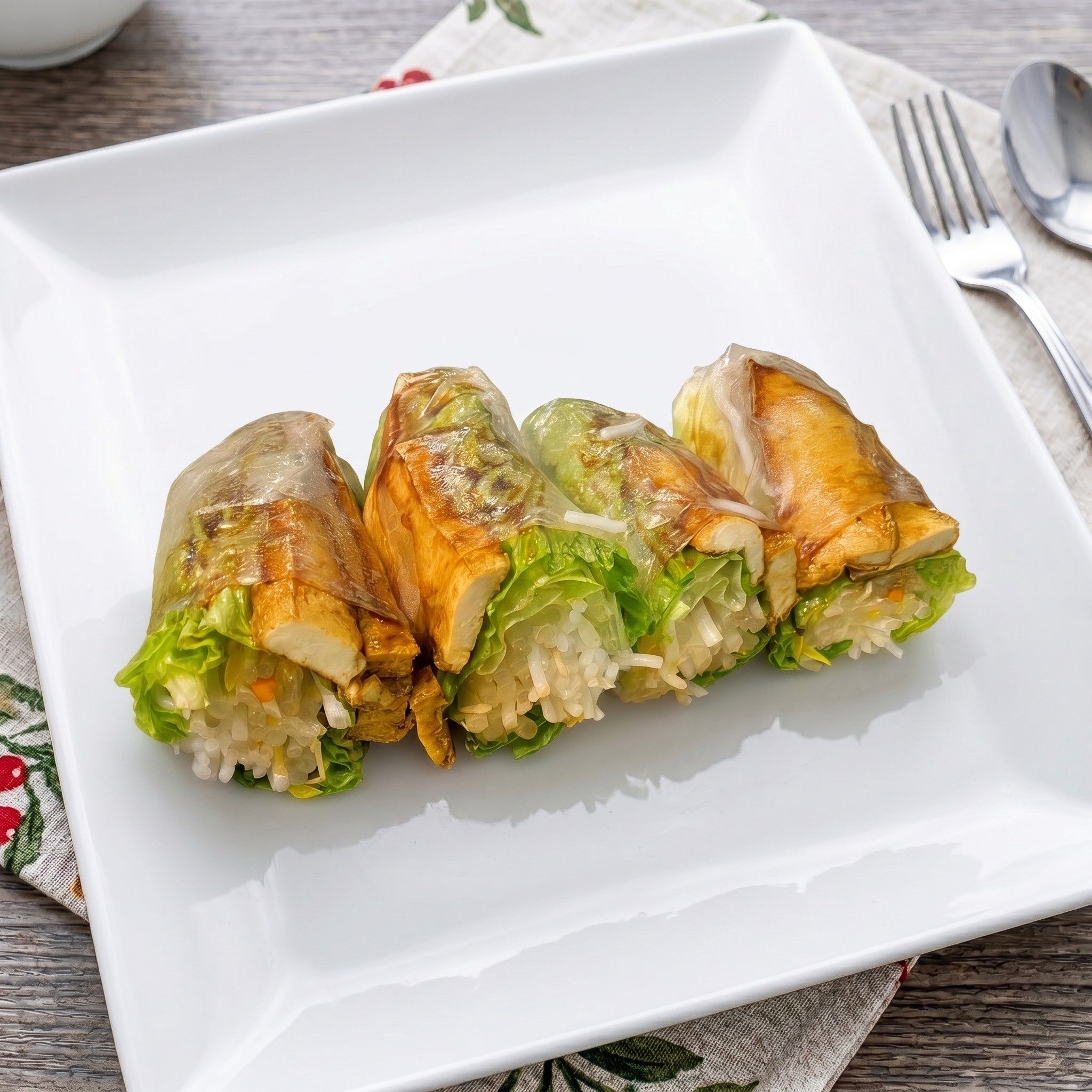 Tofu Spring Rolls.