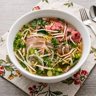 Rare Steak, Brisket, Tendon Pho