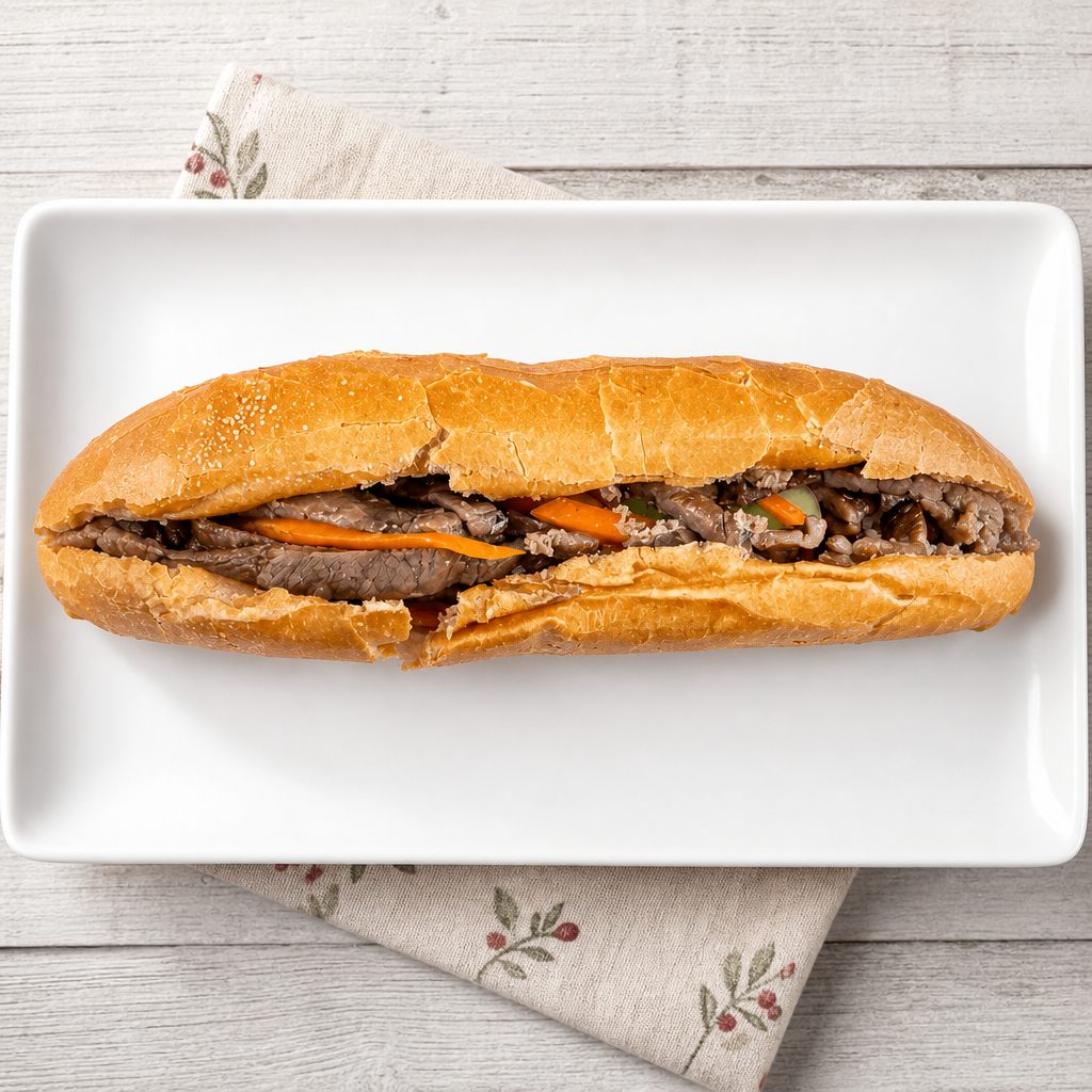 Grilled Beef Banh Mi.