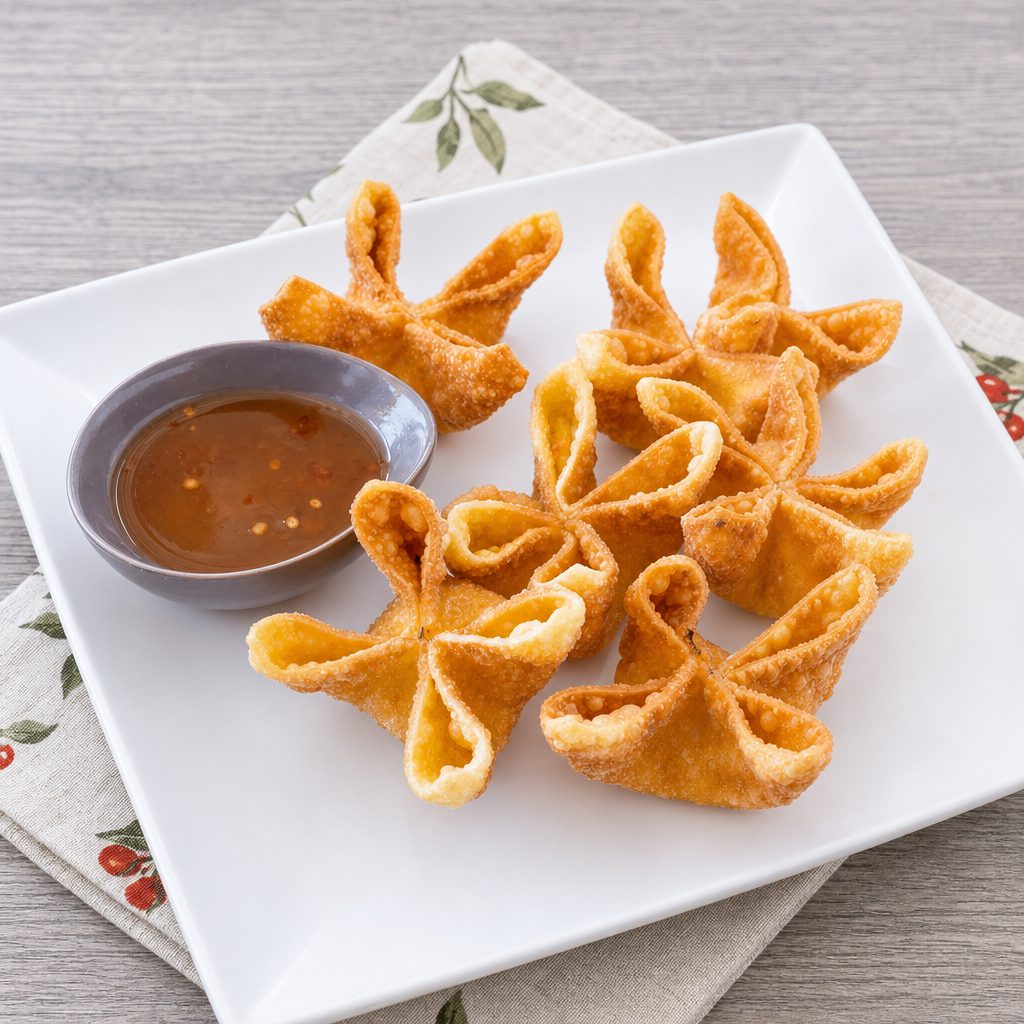 CRAB CHEESE WONTON TRAY.