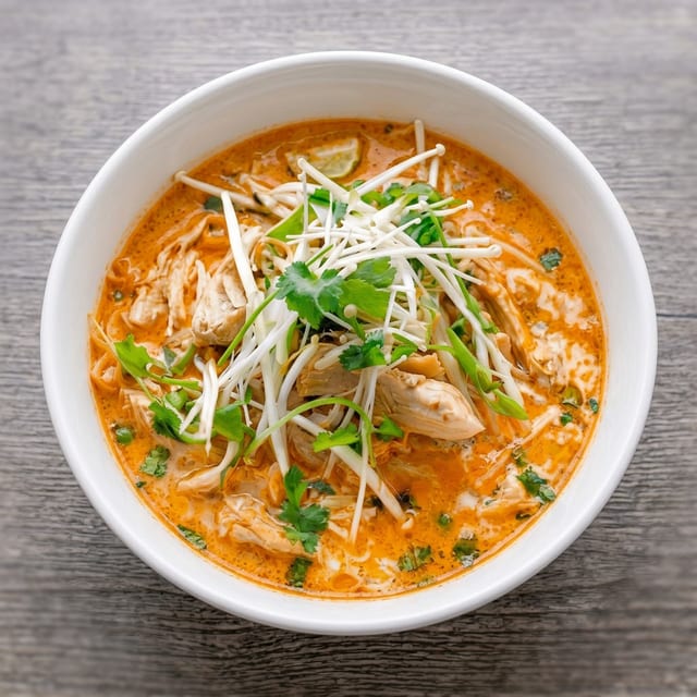 Shrimp and Pork Egg Noodle Soup.