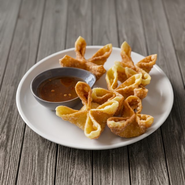CRAB CHEESE WONTON TRAY.