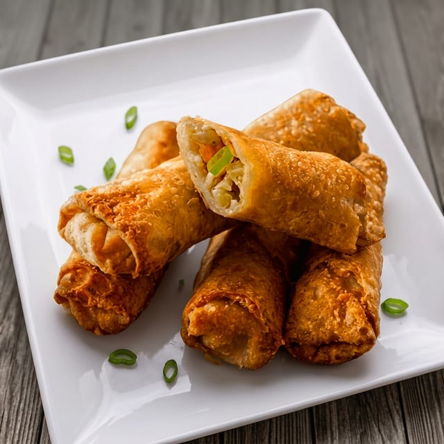 Vegetarian Egg Rolls.