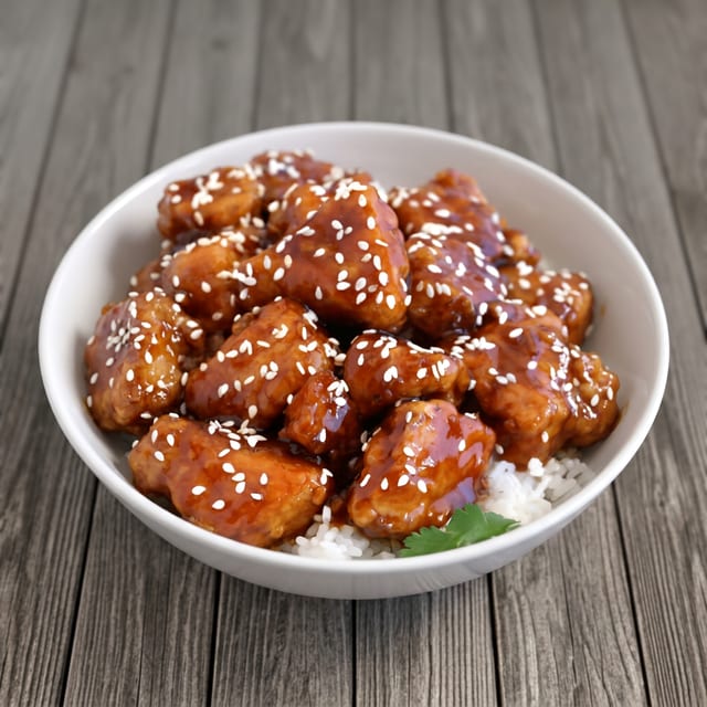 Sesame Chicken Tray.